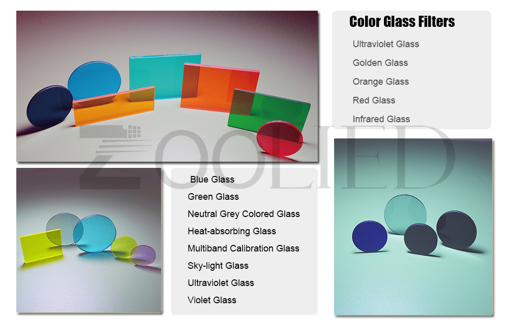 Colored glass Long Pass Orange Filter Glass Windows - Zoolied Inc ...